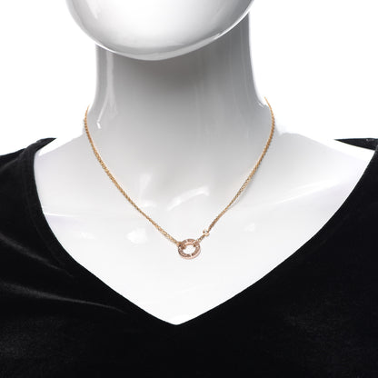 Cartier 18K Yellow Gold 2 Diamond LOVE Necklace 2 of 5