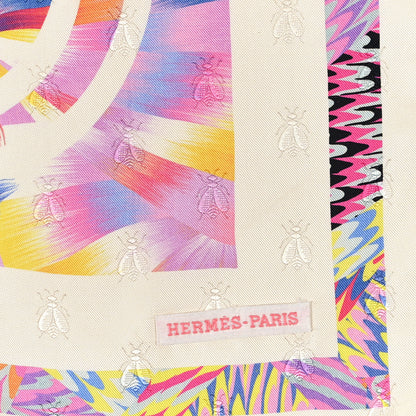 Hermes Silk Brides De Gala Marble Scarf 90 Rose Ivoire Multicolor 2 of 3