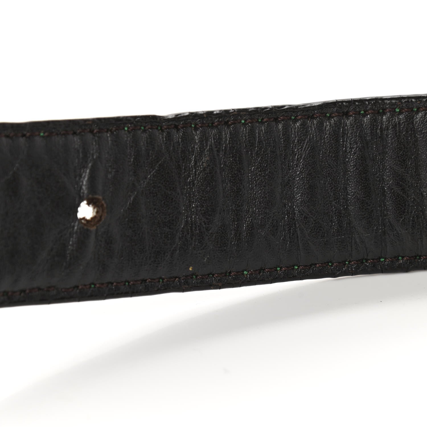 Gucci Monogram Interlocking G Belt 80 32 Green 7 of 11