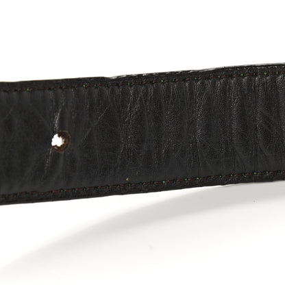 Gucci Monogram Interlocking G Belt 80 32 Green 7 of 11