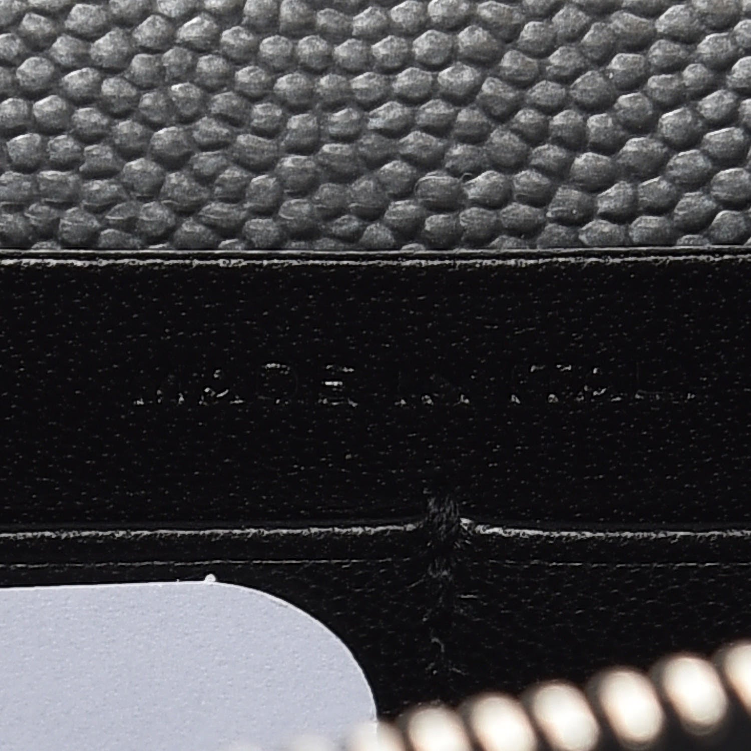 Saint Laurent Metallic Grain De Poudre Kate Monogram Tassel Chain Wallet Silver 8 of 9