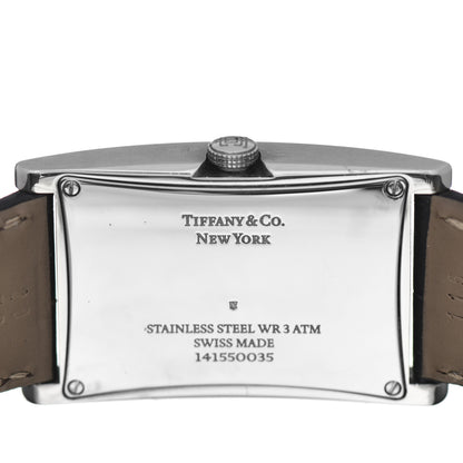 Tiffany Stainless Steel Alligator 25mm East West Quartz Watch Tiffany Blue 4 of 5