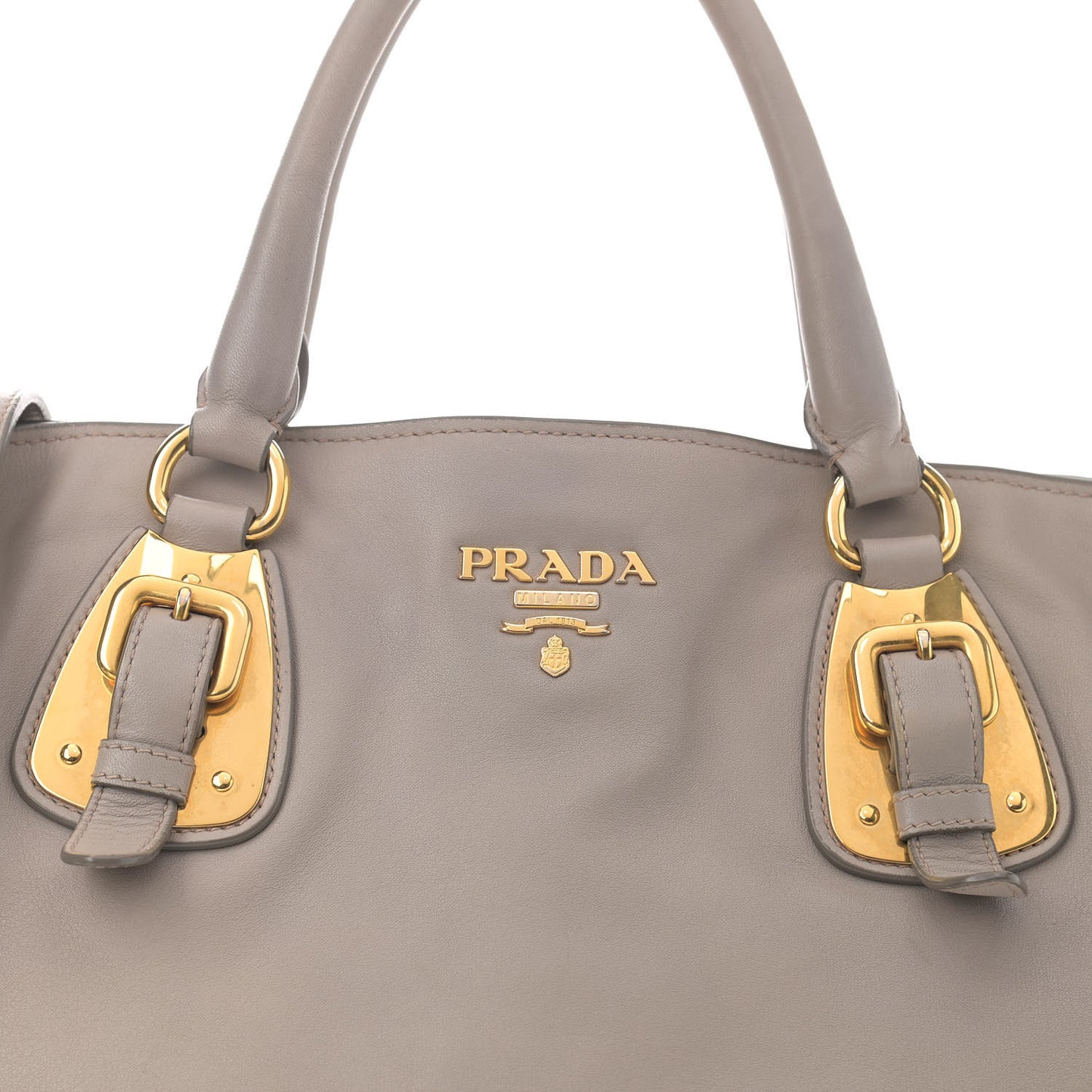 Soft Calf Shopping Tote Argilla