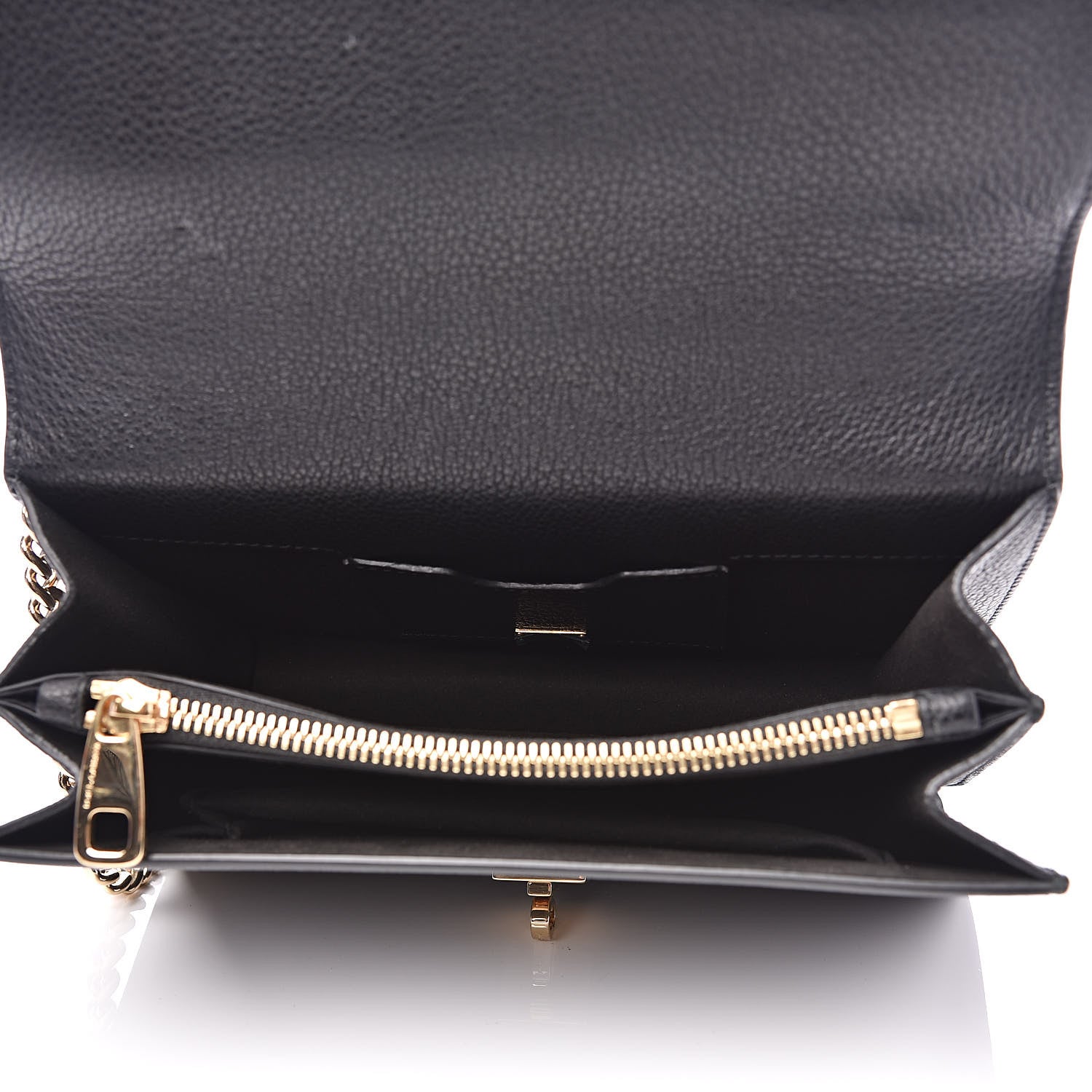 Dolce & Gabbana Grained Calfskin Rosalia Shoulder Bag Black 5 of 9