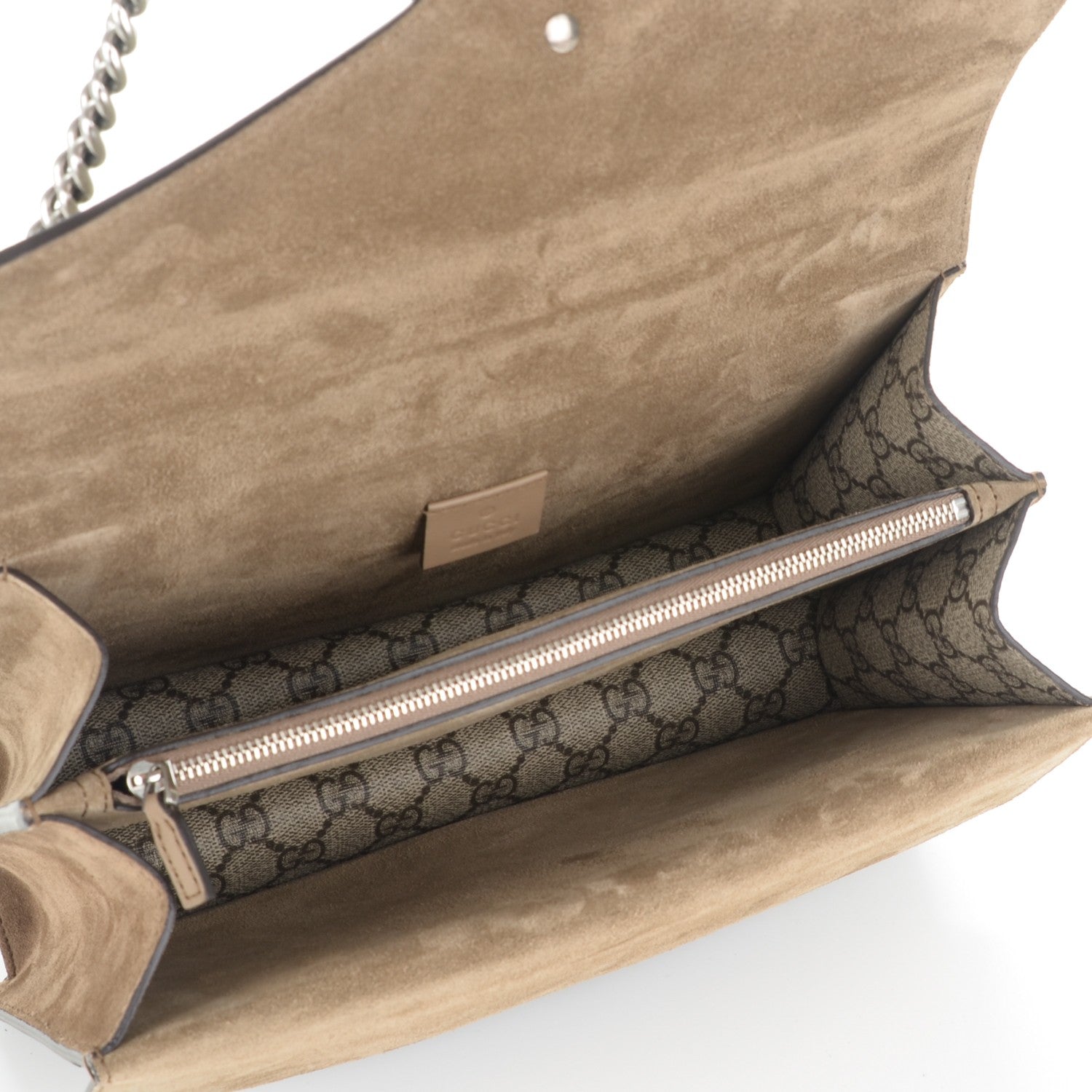 Gucci GG Supreme Monogram Small Dionysus Shoulder Bag Taupe 5 of 8