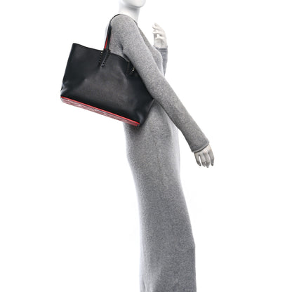 Christian Louboutin Calfskin Empire Spikes Small East West Cabata Tote Black 2 of 11
