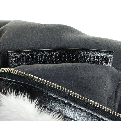 Fendi Mink Fur Striped Baguette Natural Multicolor 9 of 11