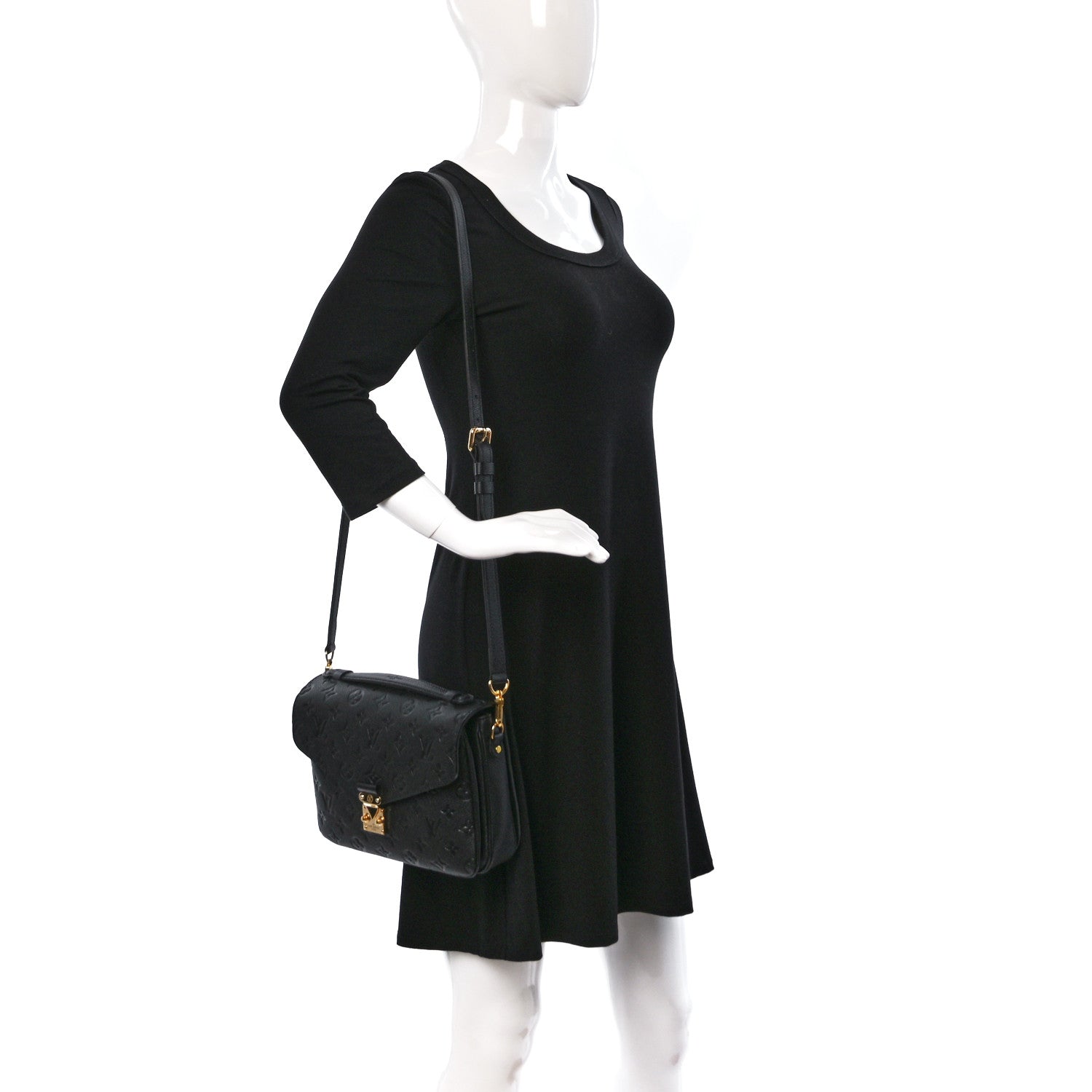Louis Vuitton Empreinte Pochette Metis Black 2 of 9