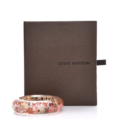 Louis Vuitton Resin Swarovski Small Inclusion GM Bracelet Tangerine 5 of 5