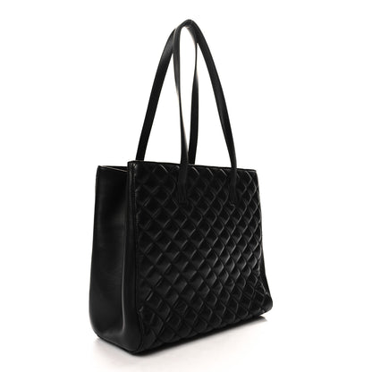 Versace Nappa Quilted Medusa Tote Black 4 of 13