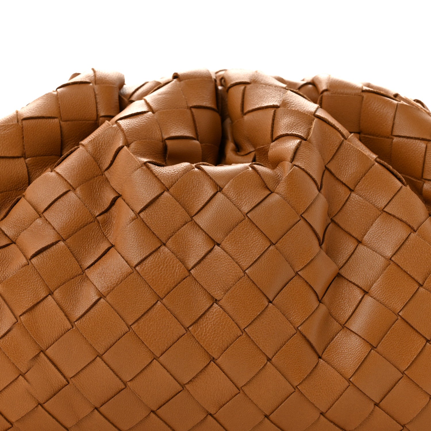 Bottega Veneta Nappa Maxi Intrecciato The Pouch Oversized Clutch Caramel 8 of 13