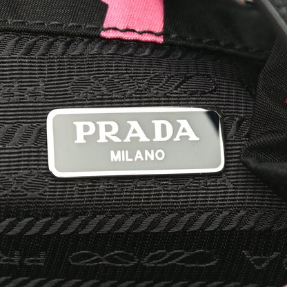 Prada X UNIVERSAL STUDIOS Tessuto Nylon Saffiano Thunder Frankenstein Mini Bucket Crossbody Bag Lacca 5 of 10