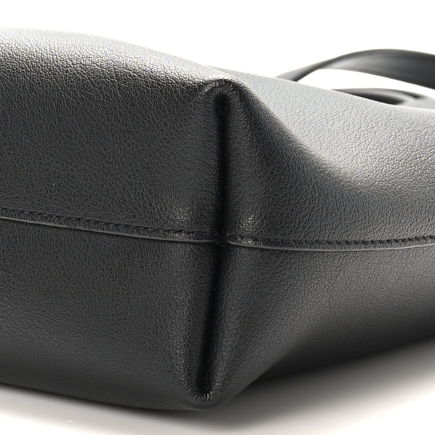 Saint Laurent Calfskin Toy Shopping Tote Black 9 of 9