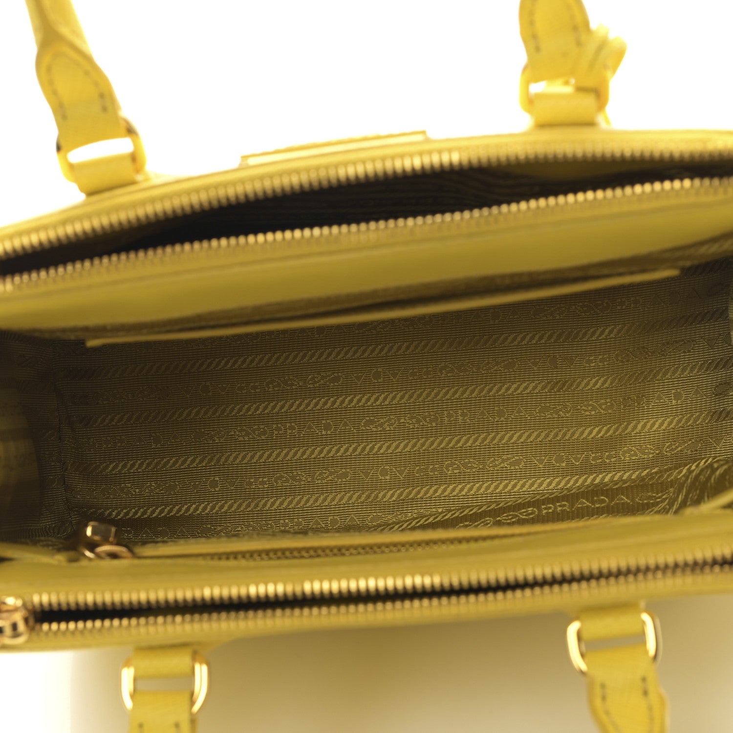 Prada Saffiano Small Galleria Double Zip Tote Soleil 5 of 9
