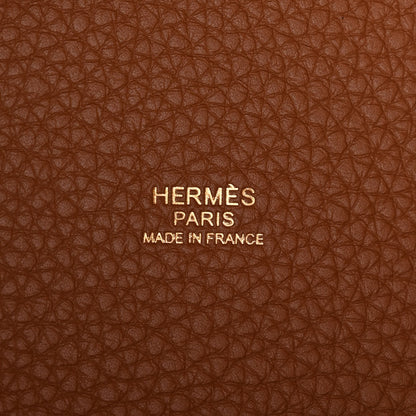 Hermes Taurillon Clemence Picotin Lock 22 MM Gold 6 of 13