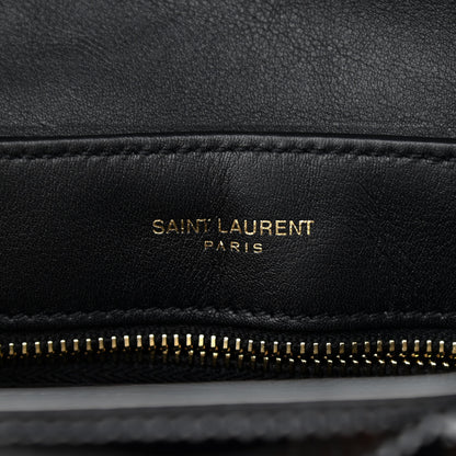Saint Laurent Patent Y Quilted Monogram Toy Loulou Crossbody Bag Black 7 of 10