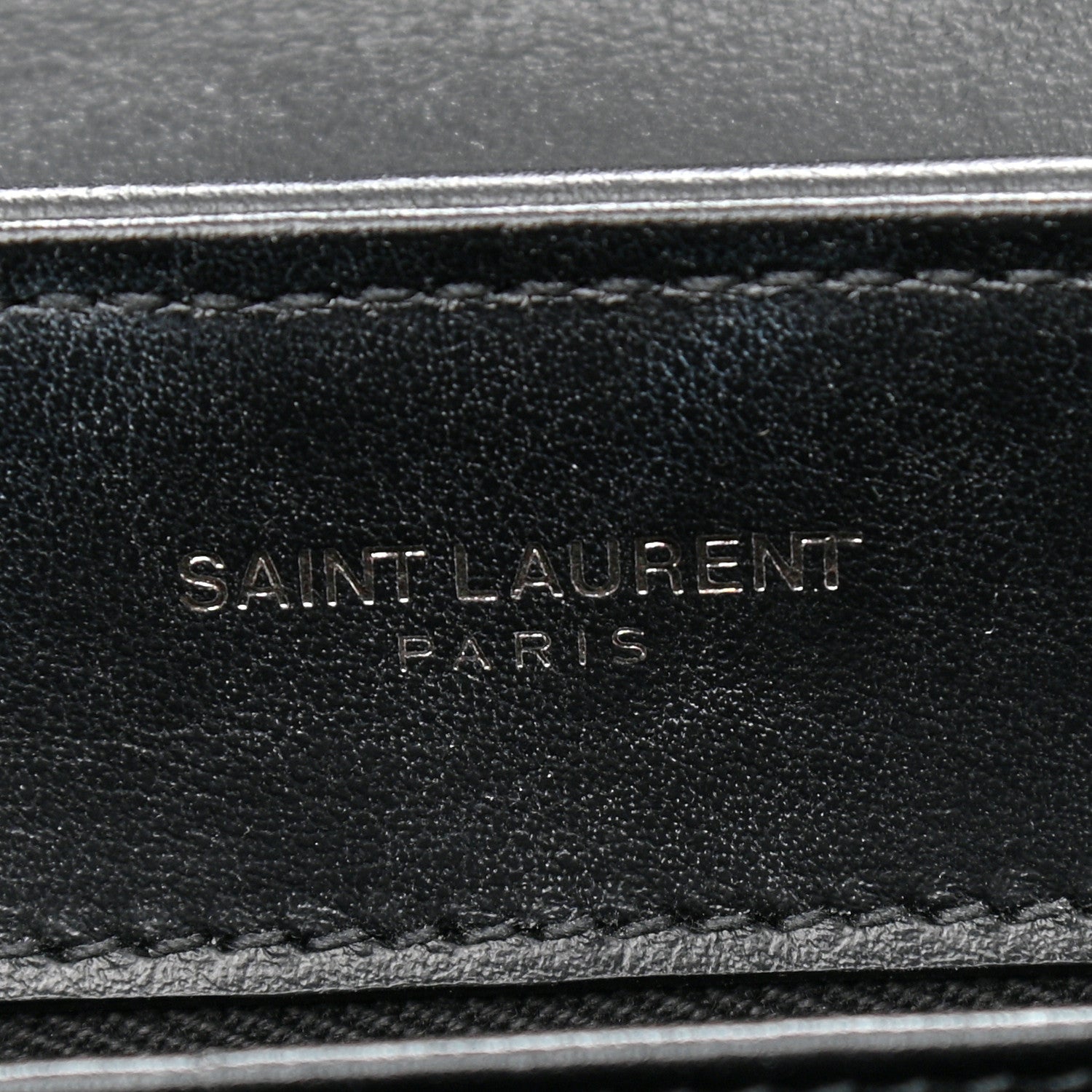 Saint Laurent Calfskin Y Quilted Monogram Toy Loulou Crossbody Bag Black 6 of 11