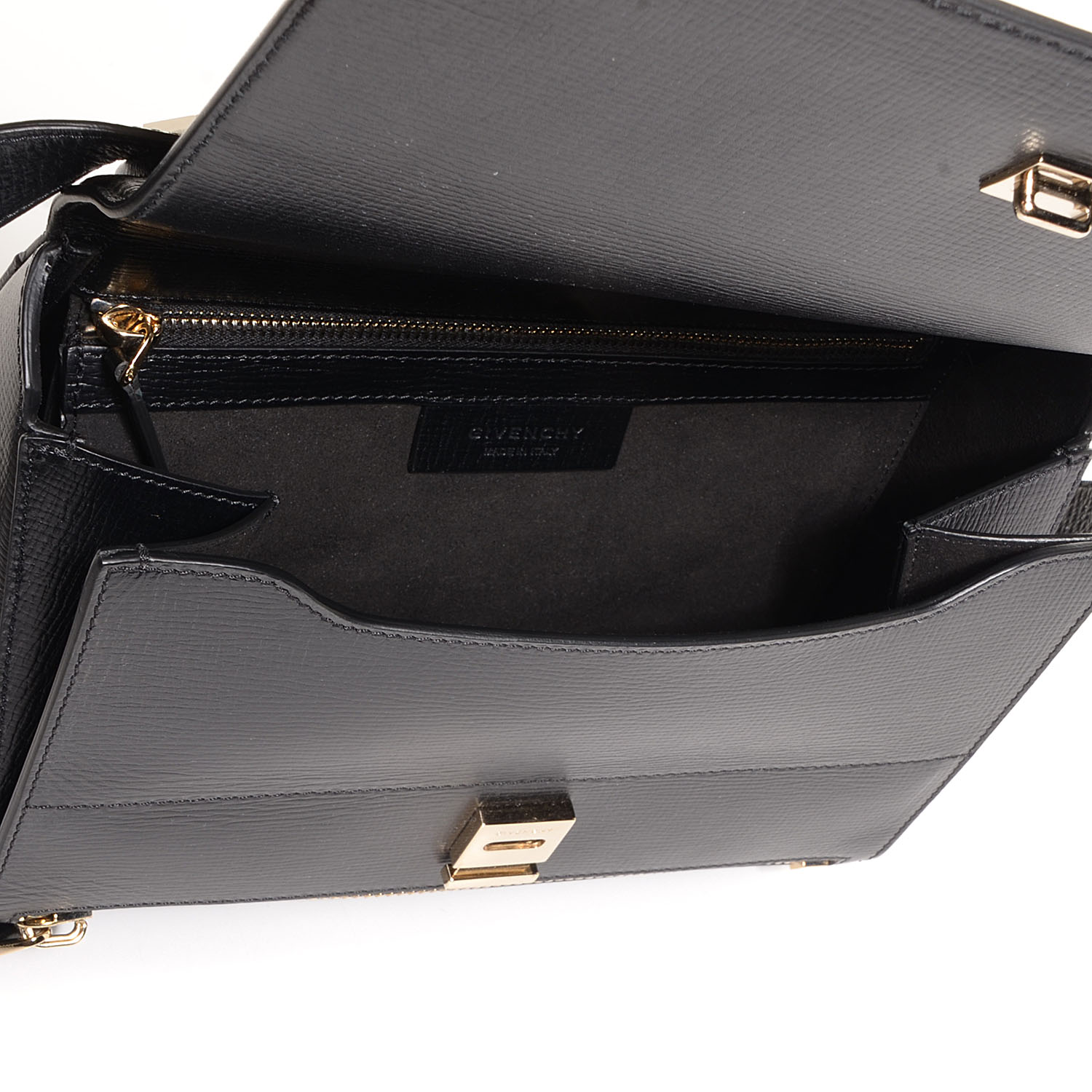 Givenchy Textured Calfskin Medium Pandora Box Crossbody Bag Black 5 of 11