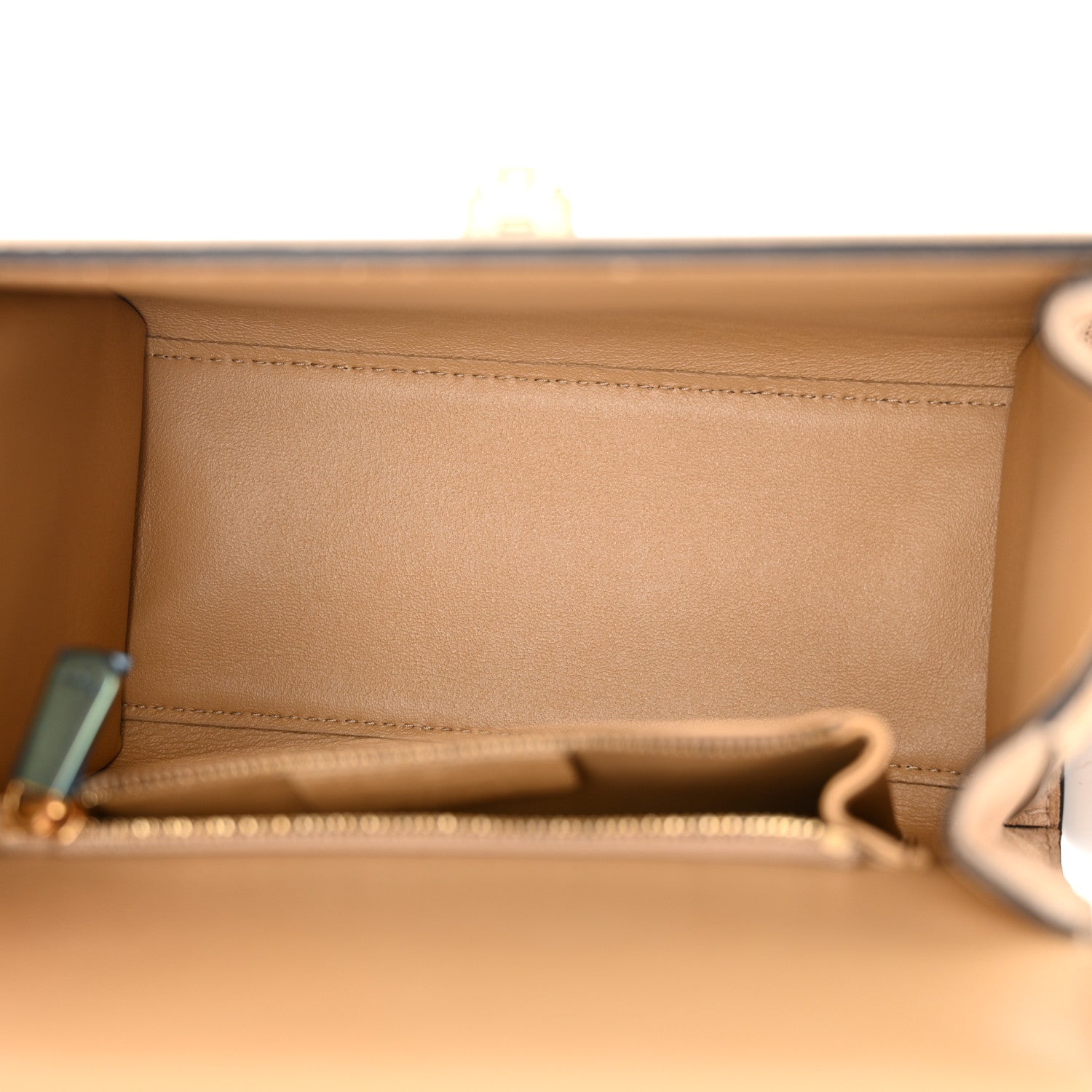 Salvatore Ferragamo Calfskin Suede Small Boxyz Beige 5 of 14