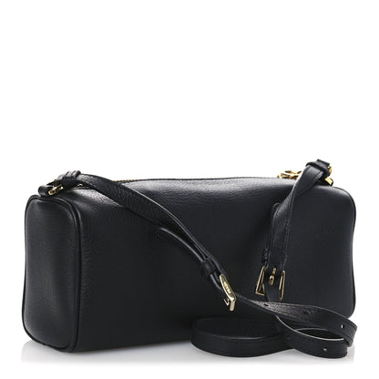 Prada Calfskin Triangle Pouch Shoulder Bag Black 3 of 12