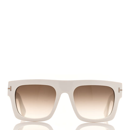 Tom Ford Fausto Sunglasses TF711 Ivory 2 of 7