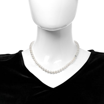 Mikimoto 18K White Gold Akoya Pearl 6-7mm Strand Necklace 17.5" 2 of 4