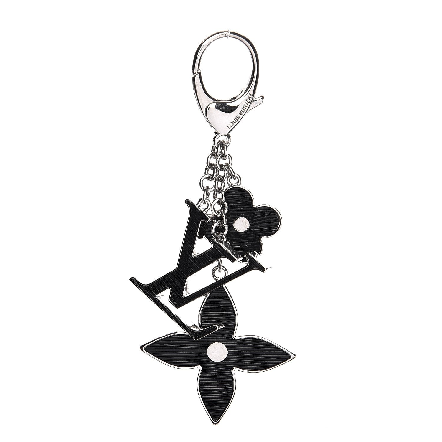 Louis Vuitton Fleur d'Epi Bag Charm Black 1 of 4