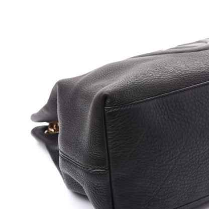 Gucci Pebbled Calfskin Medium Soho Chain Shoulder Bag Black 5 of 11