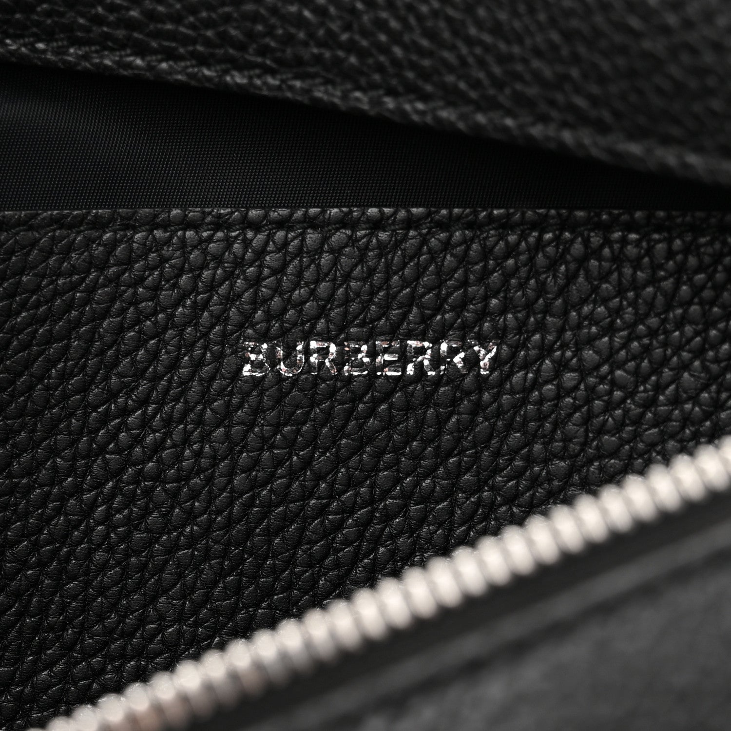 Burberry Grainy Calfskin Logo Graphic Sonny Bum Bag Black 6 of 10