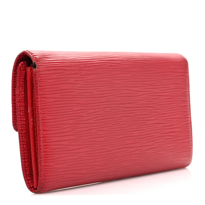 Louis Vuitton Epi Sarah Wallet Castillan Red 3 of 10
