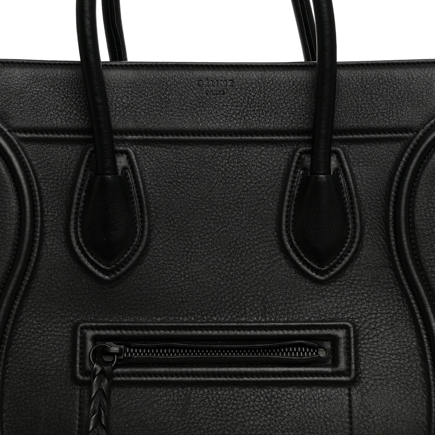 Celine Supple Calfskin Medium Phantom Luggage Black 9 of 11
