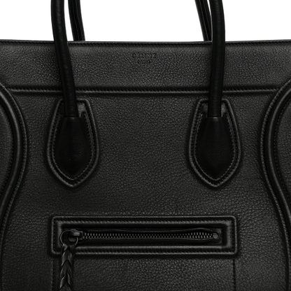 Celine Supple Calfskin Medium Phantom Luggage Black 9 of 11