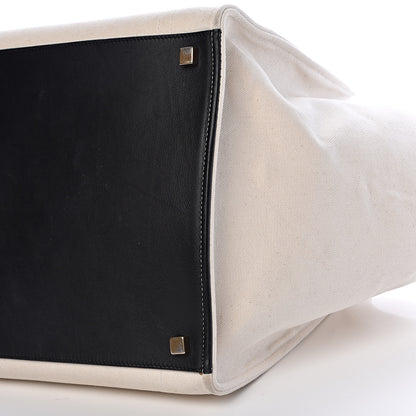 Celine Cotton Canvas Medium Phantom Luggage White 18 of 20