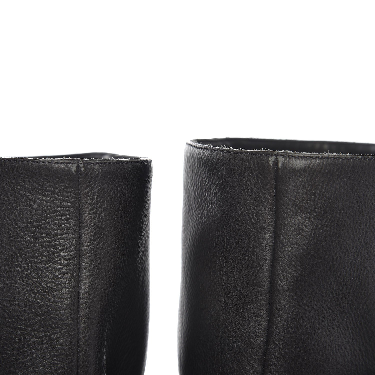 Jimmy Choo Calfskin Wrap Around Mid Calf Boots 39.5 Dark Grey 9 of 11