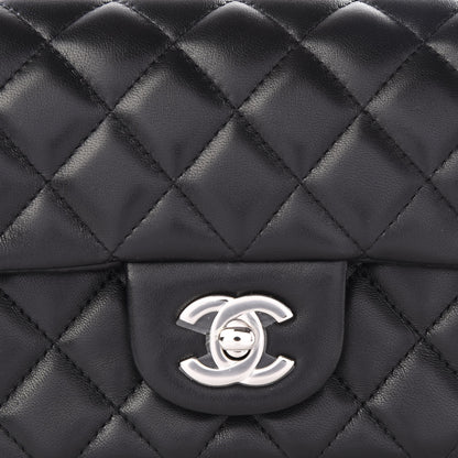 Chanel Lambskin Quilted Mini Rectangular Flap Black 11 of 13