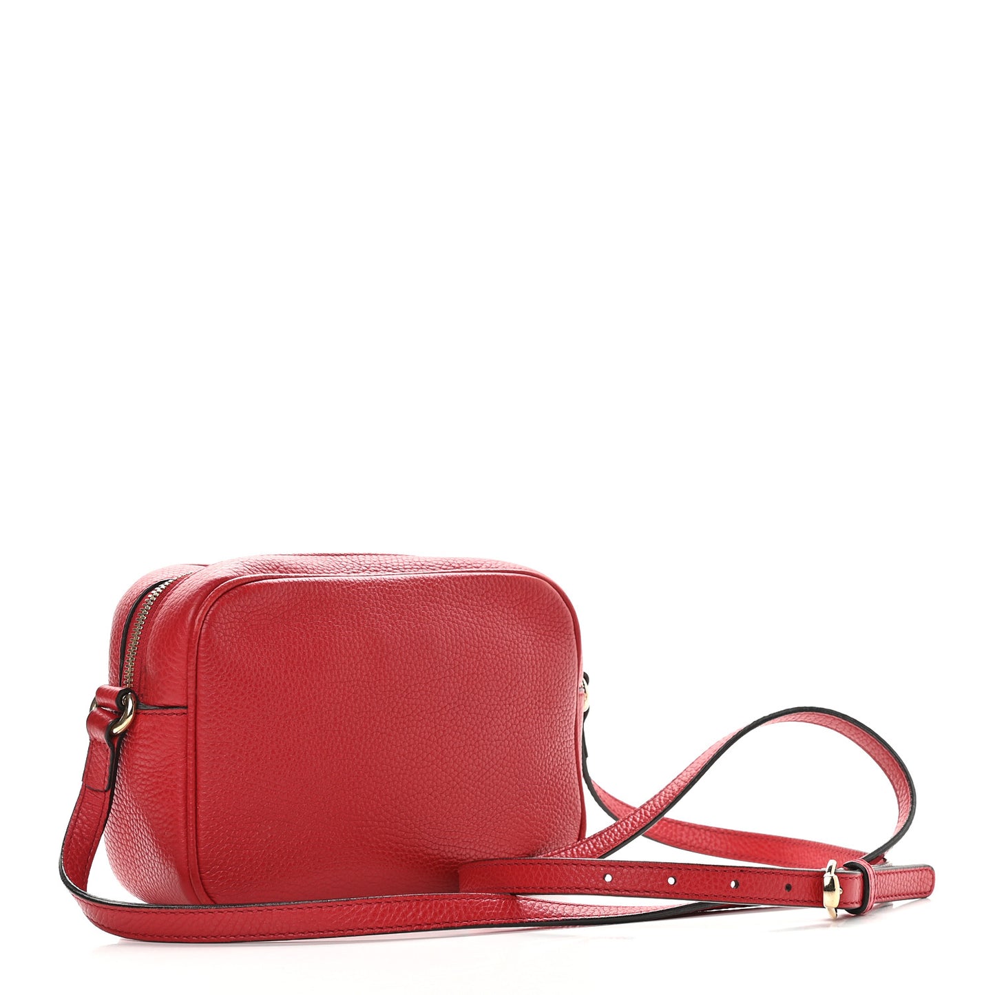Pebbled Calfskin Small Soho Disco Bag Tabasco Red