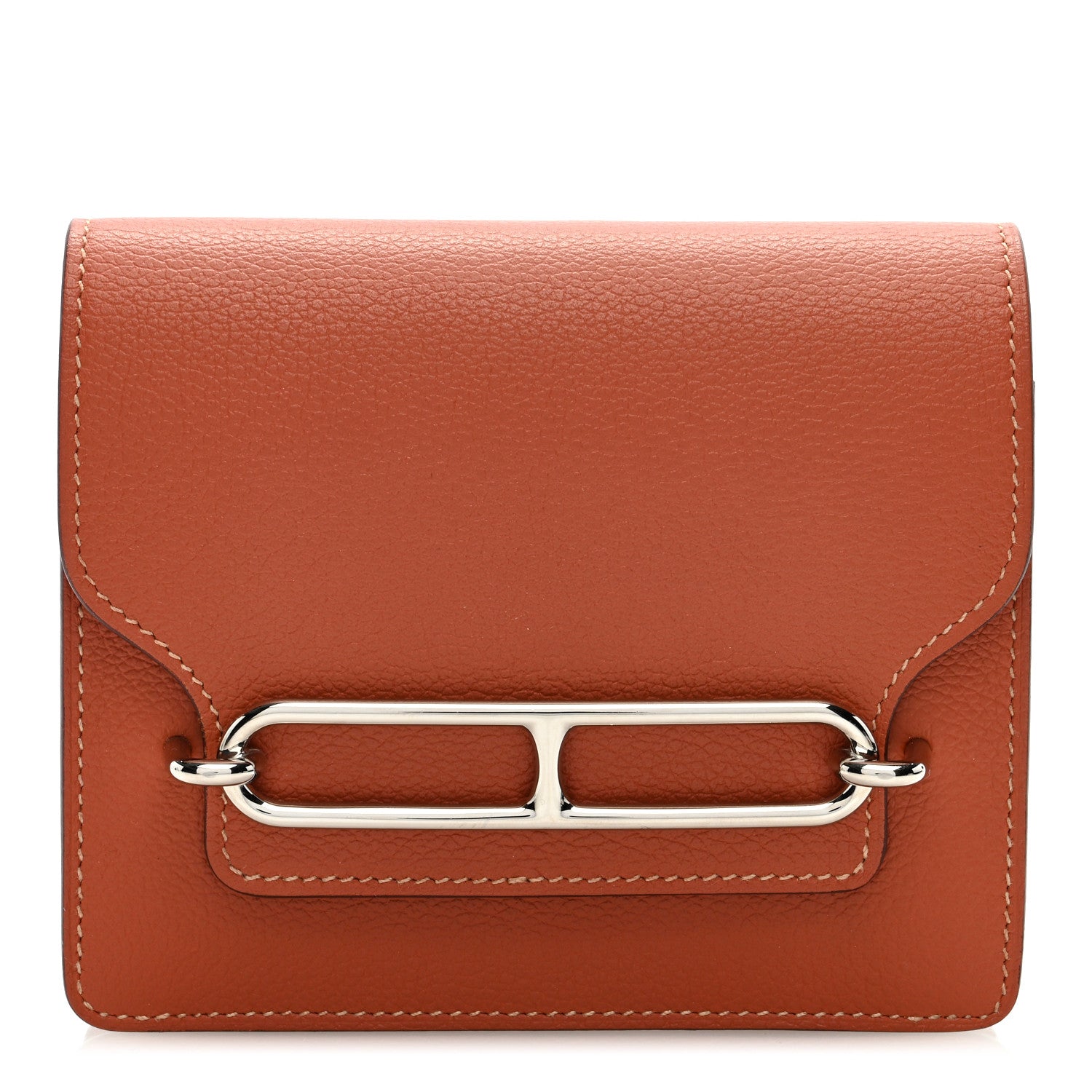 Hermes Evercolor Bi-color Roulis Slim Wallet Blush Bleu Frida 3 of 6