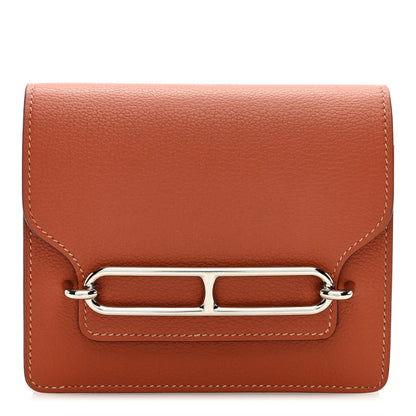Hermes Evercolor Bi-color Roulis Slim Wallet Blush Bleu Frida 3 of 6