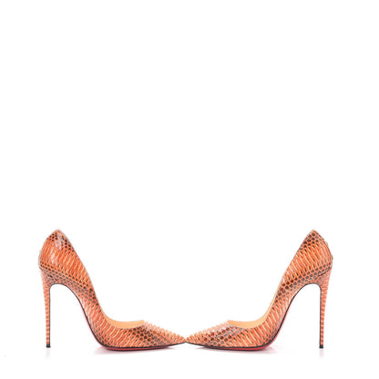 Christian Louboutin Python So Kate 120 Pumps 39.5 Orange 6 of 20