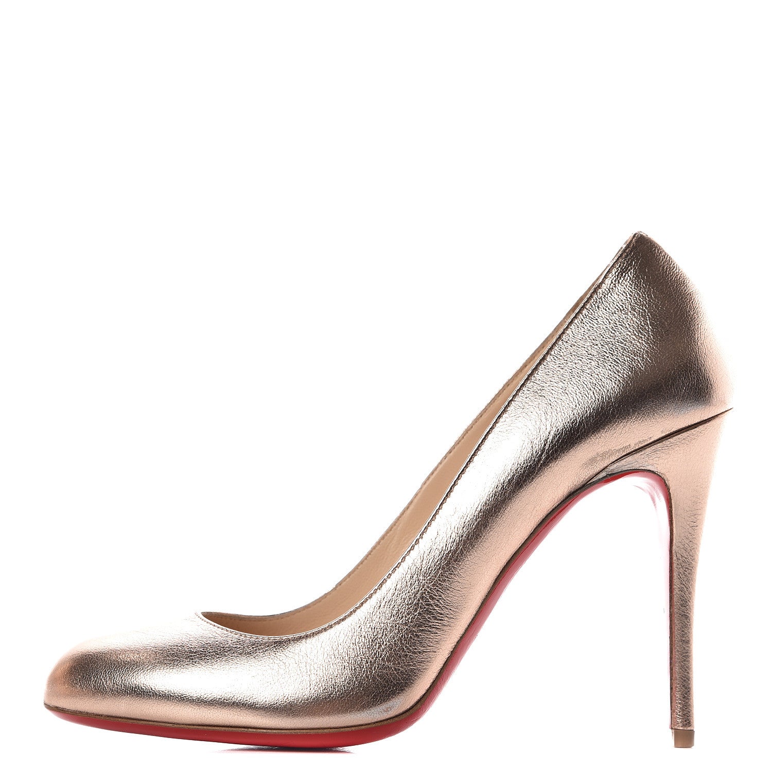 Christian Louboutin Metallizzato Nappa Fifi 100 Pumps 37 Rose Gold 1 of 7