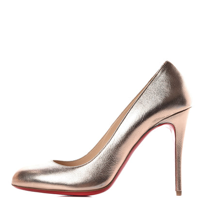 Christian Louboutin Metallizzato Nappa Fifi 100 Pumps 37 Rose Gold 1 of 7