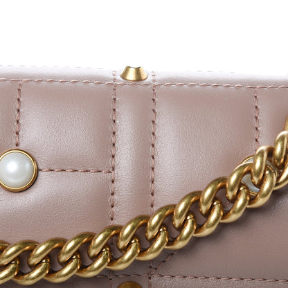Gucci Calfskin Matelasse Studded Mini Pearly GG Marmont Shoulder Bag Porcelain Rose 8 of 10
