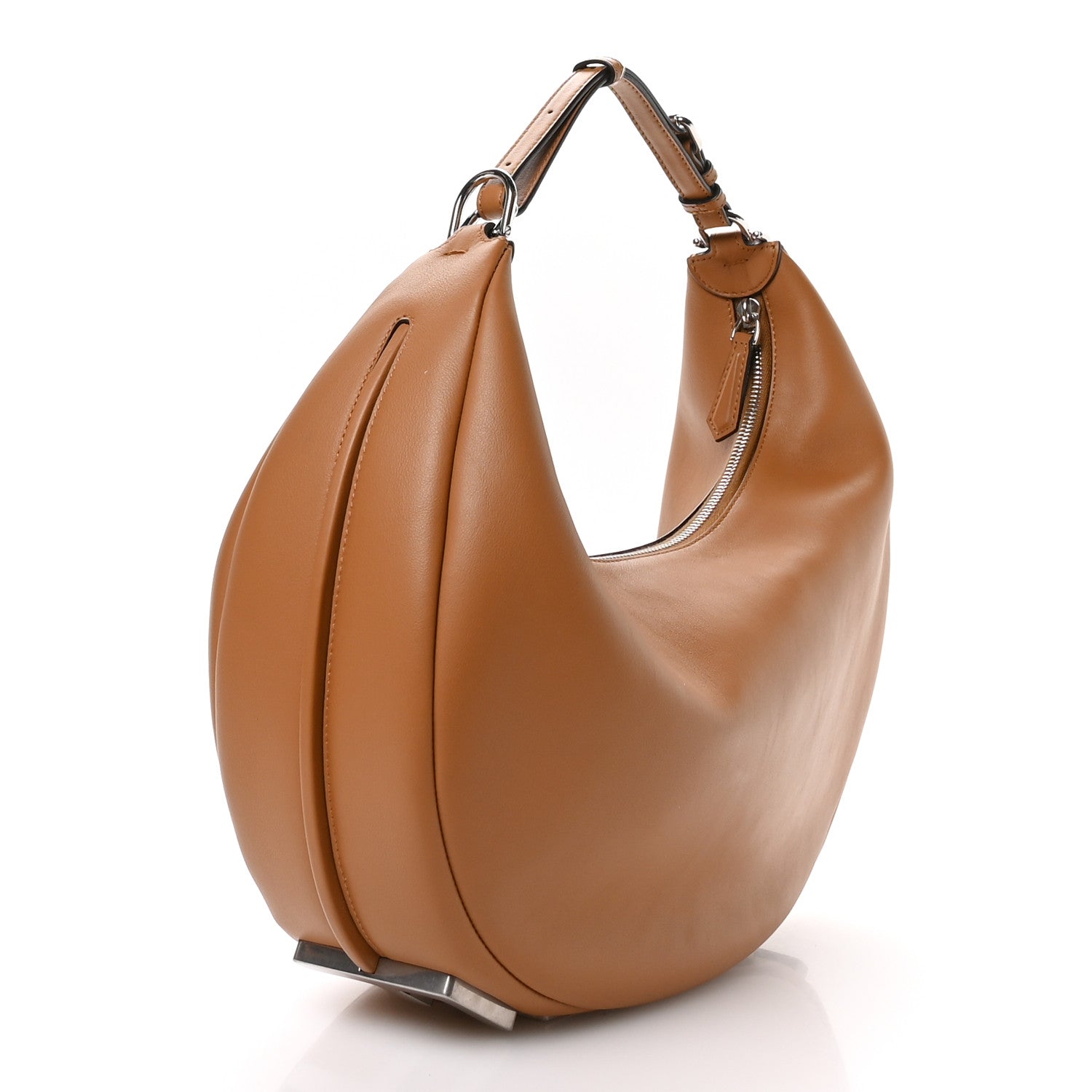 Fendi Vitello Grace Matte Medium Fendigraphy Hobo Bag Caramello 3 of 10