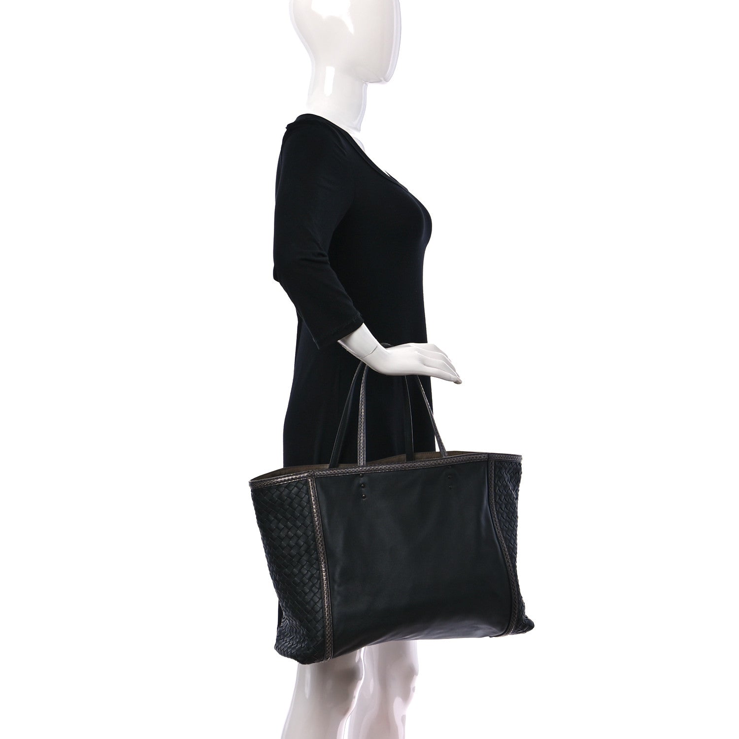 Bottega Veneta Nappa Ayers Intrecciato Tote Grey 2 of 10