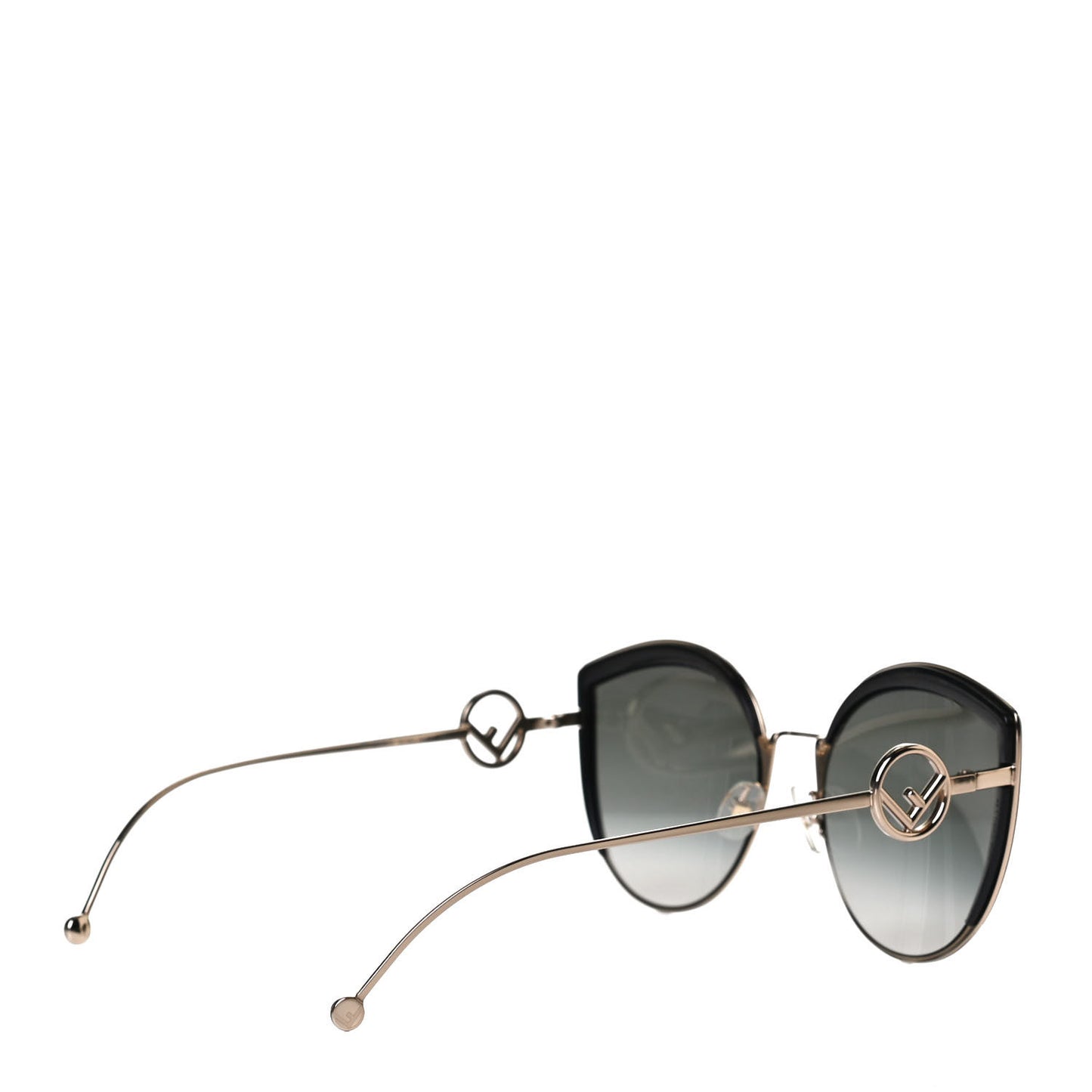 Metal Acetate F is Fendi Cat Eye Sunglasses FF 0290/S Gold