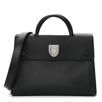 Christian Dior Grained Calfskin Medium Diorever Flap Black 1 of 13