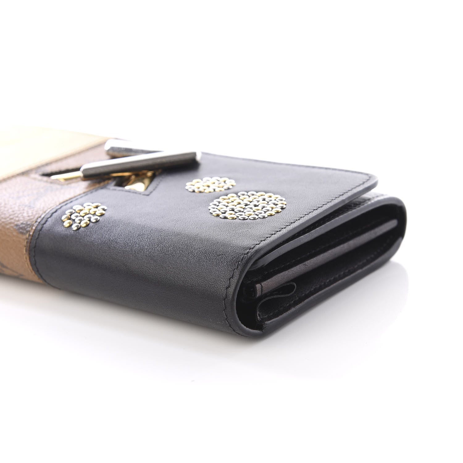 Louis Vuitton Reverse Monogram Studded Night Lights Twist Wallet 8 of 11