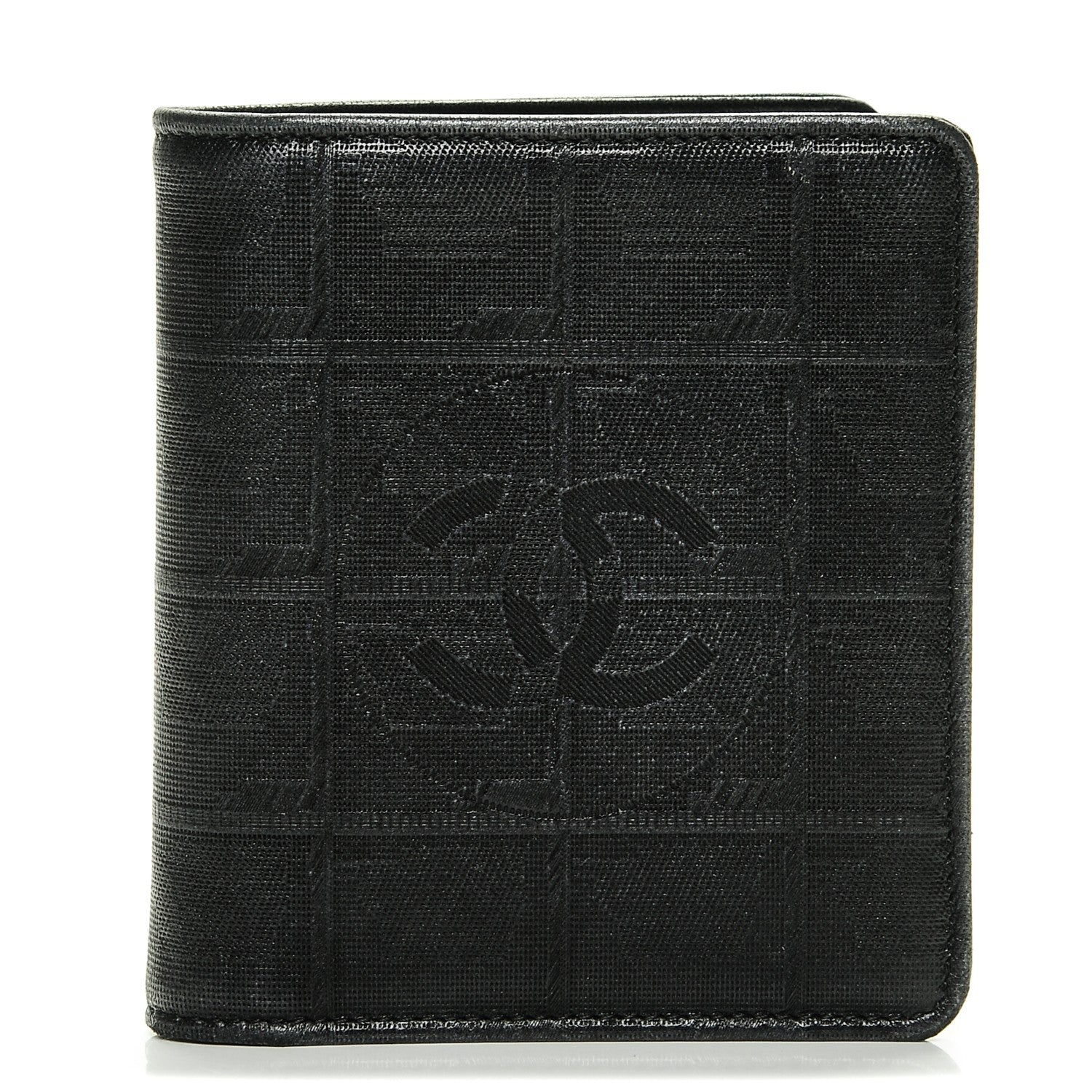 Chanel Embossed Lambskin Travel Bi-Fold Wallet Black 1 of 8