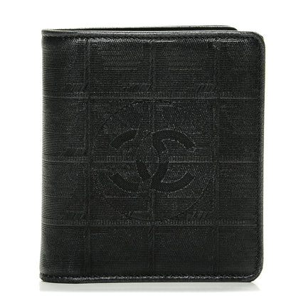 Chanel Embossed Lambskin Travel Bi-Fold Wallet Black 1 of 8