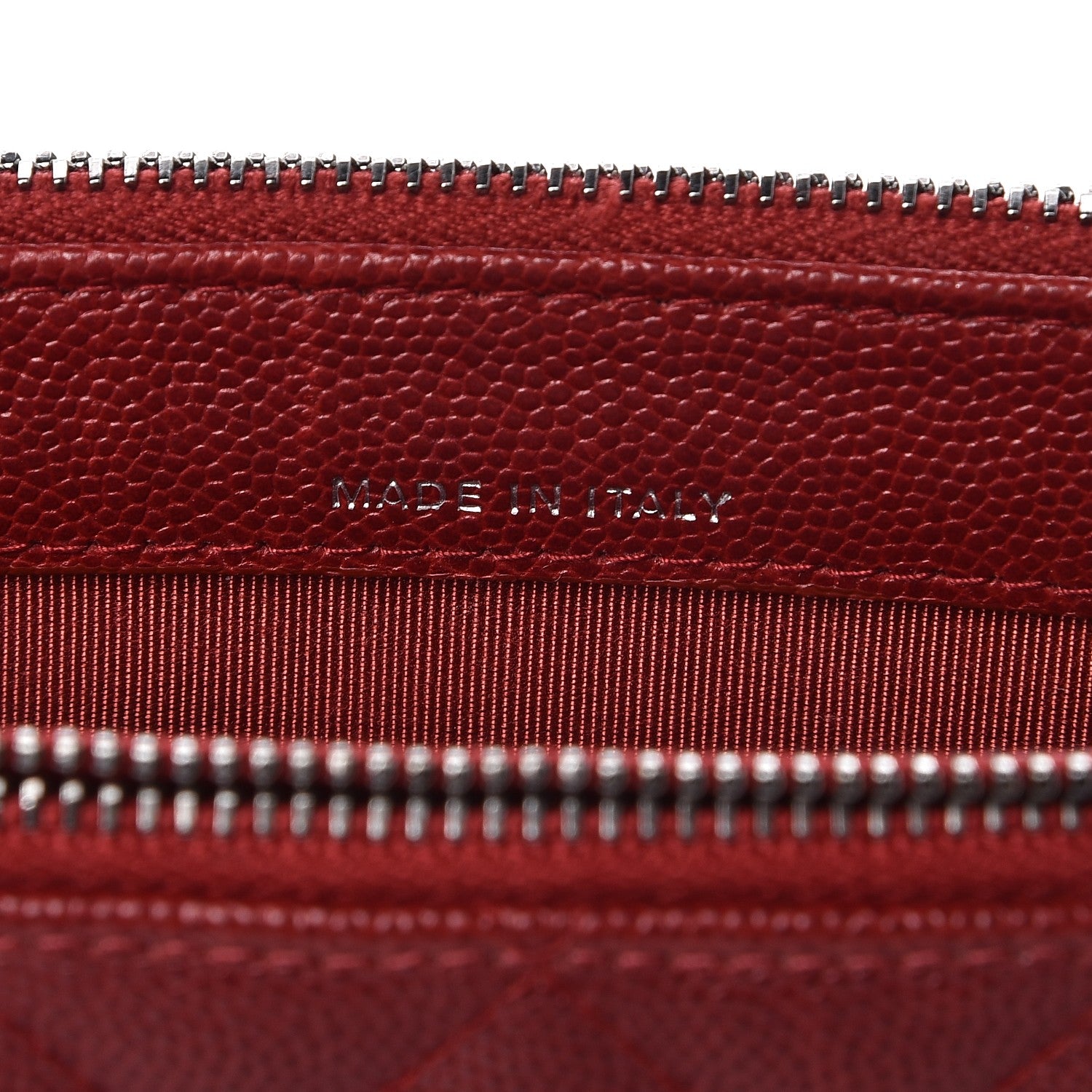 Chanel Caviar Quilted Small Clutch With Chain Red 9 of 12